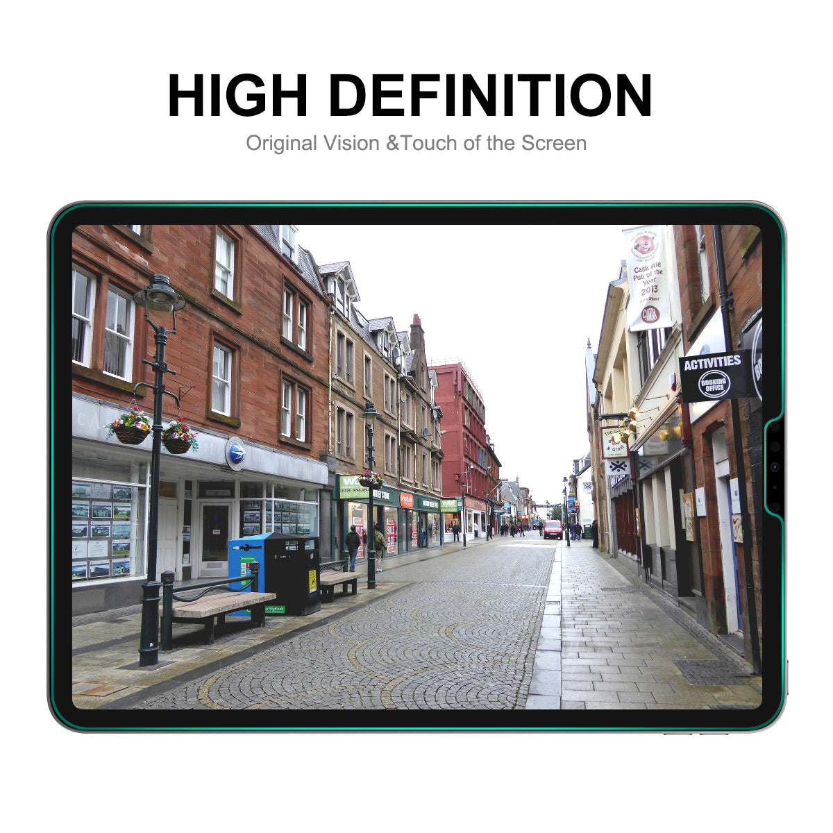 ENKAY HAT PRINCE 2Pcs for iPad Pro 12.9 (2022)/(2021)/(2020/(2018) Screen Protector HD Clear 0.33mm 9H 2.5D Arc Edge Tempered Glass Film