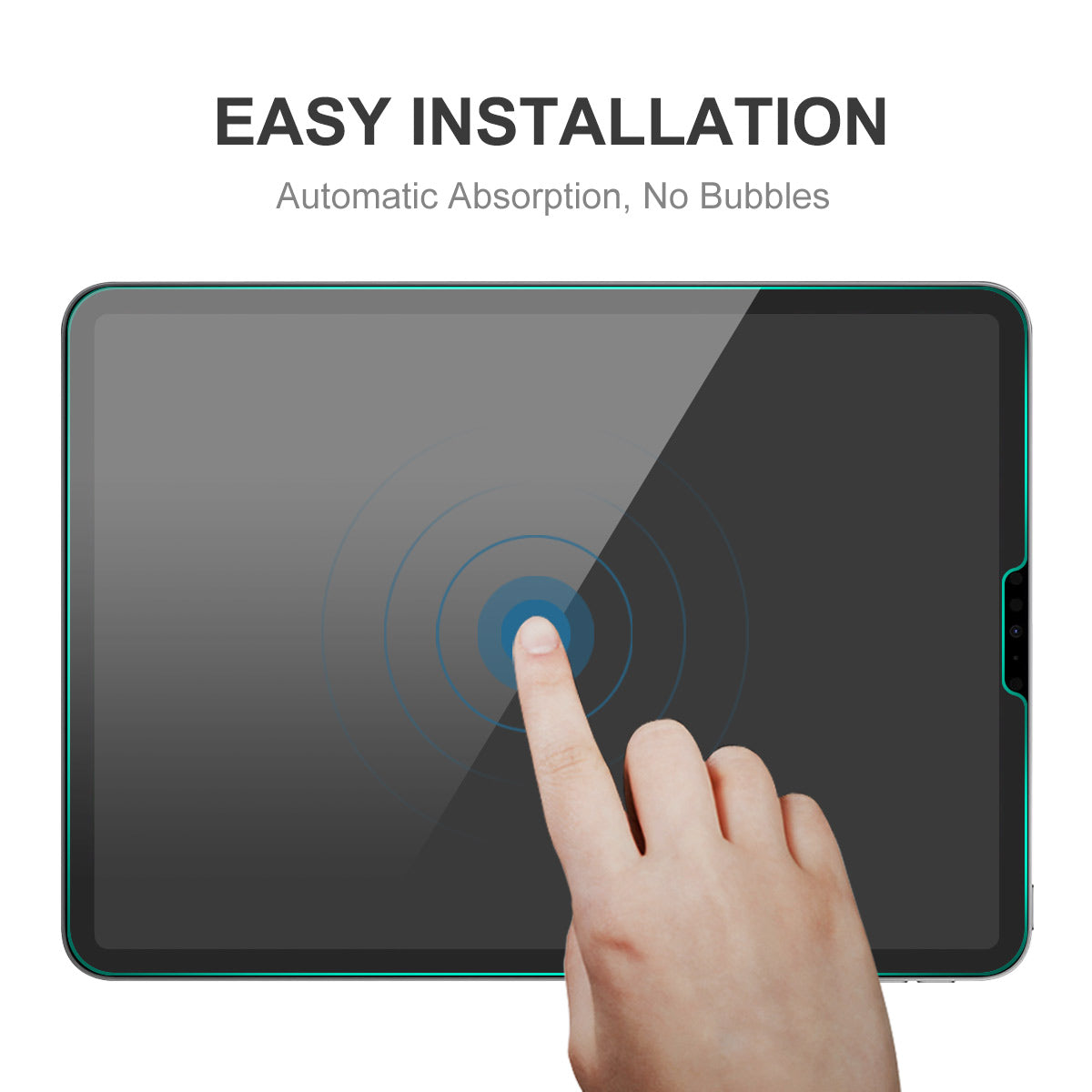 ENKAY HAT PRINCE 2Pcs for iPad Pro 12.9 (2022)/(2021)/(2020/(2018) Screen Protector HD Clear 0.33mm 9H 2.5D Arc Edge Tempered Glass Film