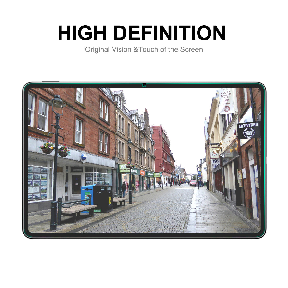 ENKAY HAT PRINCE Tempered Glass Screen Protector for Huawei MatePad Pro 12.6 (2021) 0.33mm 9H 2.5D Arc Edge Ultra Clear Full Glue Film