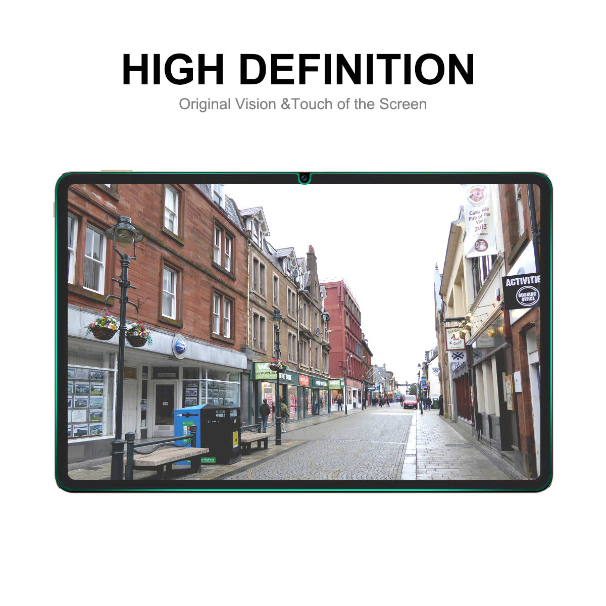 ENKAY HAT PRINCE 0.33mm 9H Screen Protector for Honor Pad V8 Pro 2.5D Arc Edge Full Glue Anti-explosion Tempered Glass Film