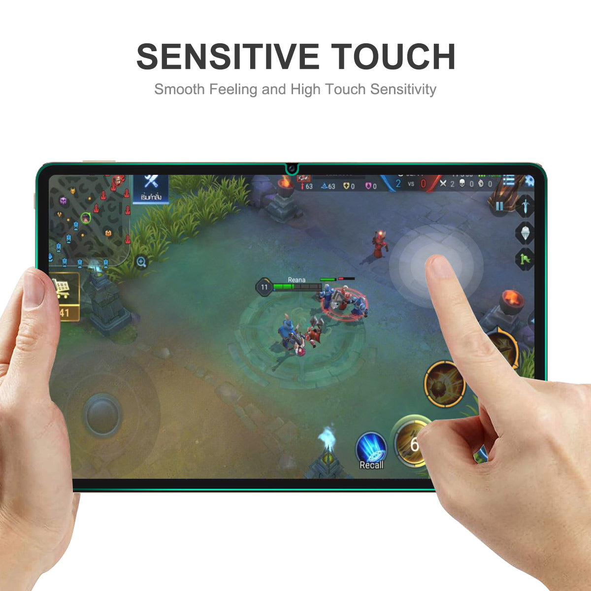 ENKAY HAT PRINCE 2Pcs Tempered Glass Film for Honor Pad V8 Pro 0.33mm 9H 2.5D HD Clear Full Glue Screen Protector