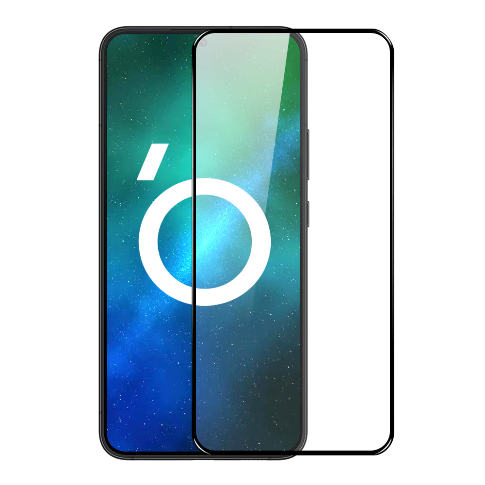 NORTHJO A Screen Protector For Samsung Galaxy A54 5G Silk Printing Full Cover 2.5D 0.3mm Anti-scratch High Aluminum-silicon Glass Film - Black