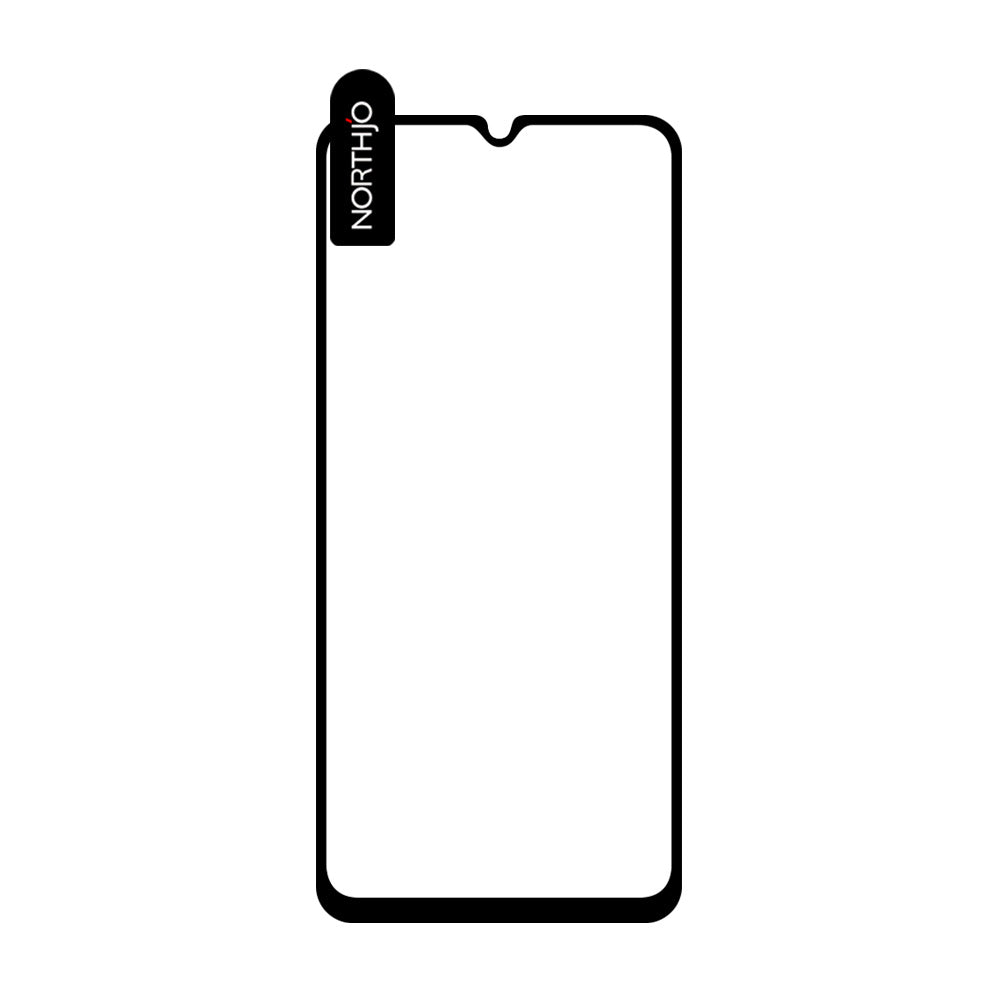 NORTHJO A Sensitive Touch Screen Protector For Samsung Galaxy A34 5G Silk Printing 2.5D 0.3mm High Aluminum-silicon Glass Film - Black