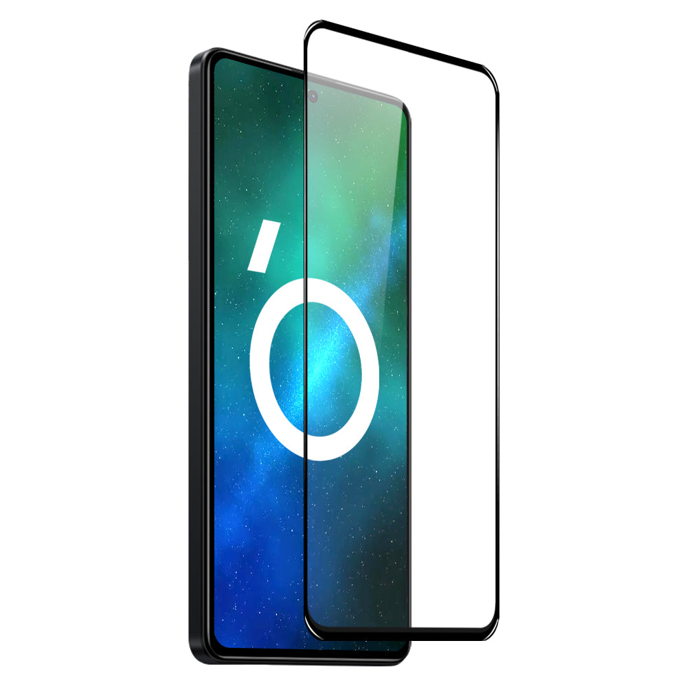NORTHJO A Screen Protector For Xiaomi Poco X5 Pro 5G/Redmi Note 12 Pro 5G/12 Pro Speed 5G Silk Printing 2.5D 0.3mm High Aluminum-silicon Glass Film - Black