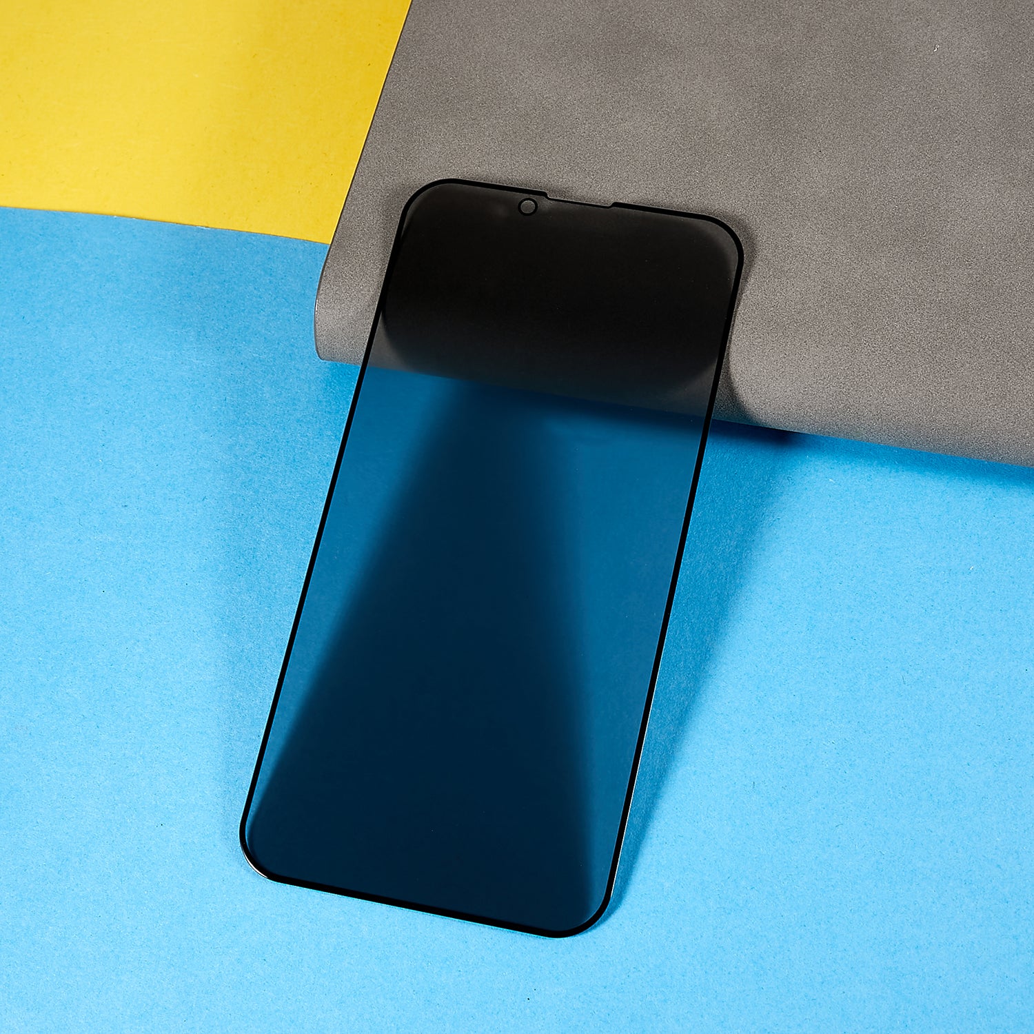 RURIHAI For iPhone 13 6.1 inch/13 Pro 6.1 inch/14 Full Glue Anti-spy Protective Film AG Matte Anti-fingerprint High Aluminum-silicone Glass Screen Protector