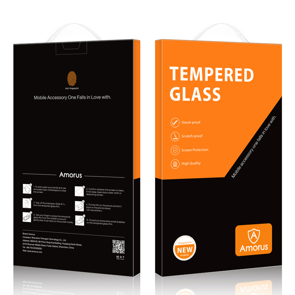 AMORUS for Xiaomi 13 Pro 5G Anti-explosion Full Covering Screen Protector UV Liquid Full Glue 3D Curved Edge HD Tempered Glass Screen Film