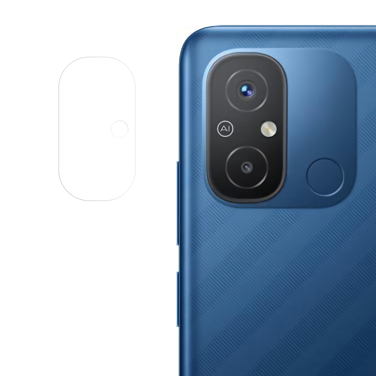 Back Camera Lens Protector for Xiaomi Redmi 12C 4G Soft Soda-lime Glass HD Clear Anti-explosion Lens Film