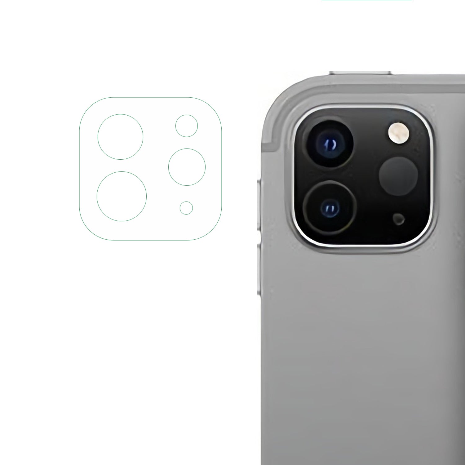 For iPad Pro 11 (2020)/(2021)/(2022) Camera Lens Film Ultra Clear 3D Acrylic Camera Lens Protector