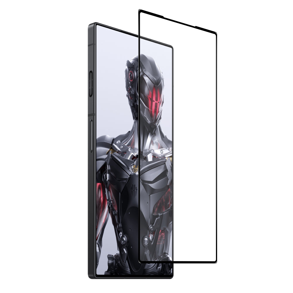 NORTHJO A For ZTE nubia Red Magic 8 Pro 5G/nubia Red Magic 8 Pro 5G Silk Printing High Aluminum-silicon Glass Screen Protector - Black