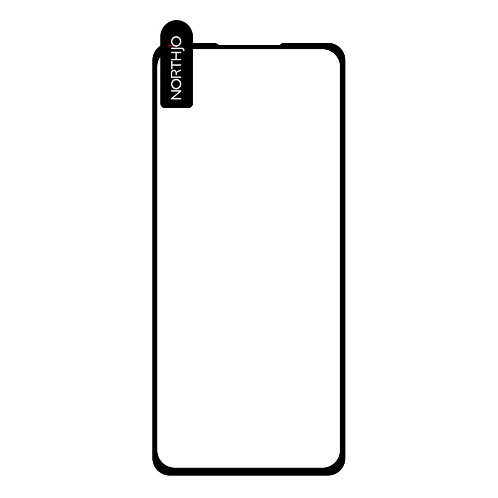 NORTHJO A 2.5D 0.3mm Screen Protector for Asus Zenfone 9 5G HD Clear Silk Printing High Aluminum-silicon Glass Film - Black
