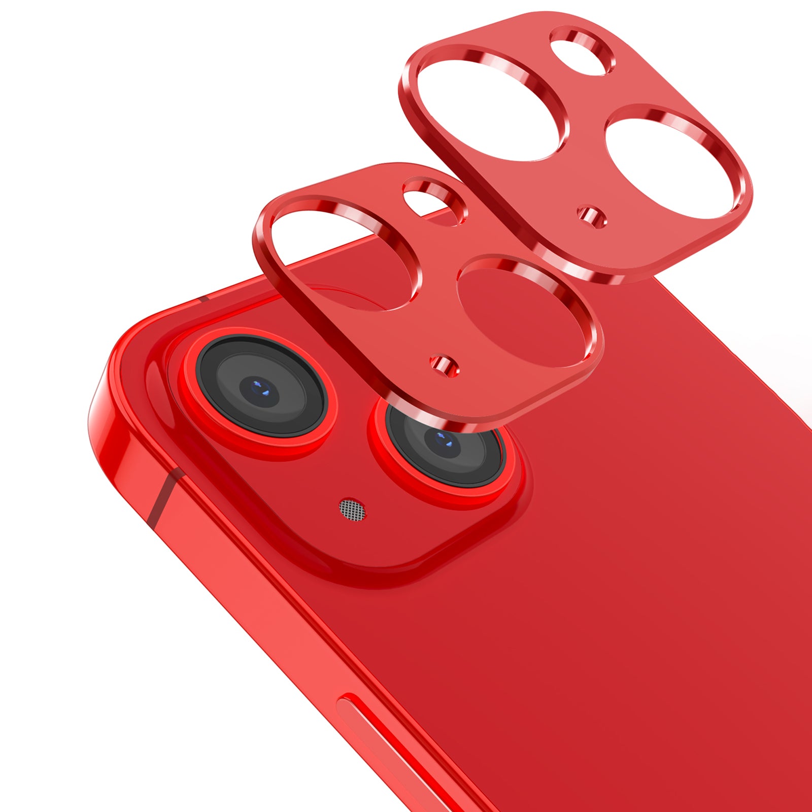 AHASTYLE WG62-1 2Pcs Camera Lens Film for iPhone 13 6.1 inch 13 mini 5.4 inch Aluminum Alloy Camera Lens Protector