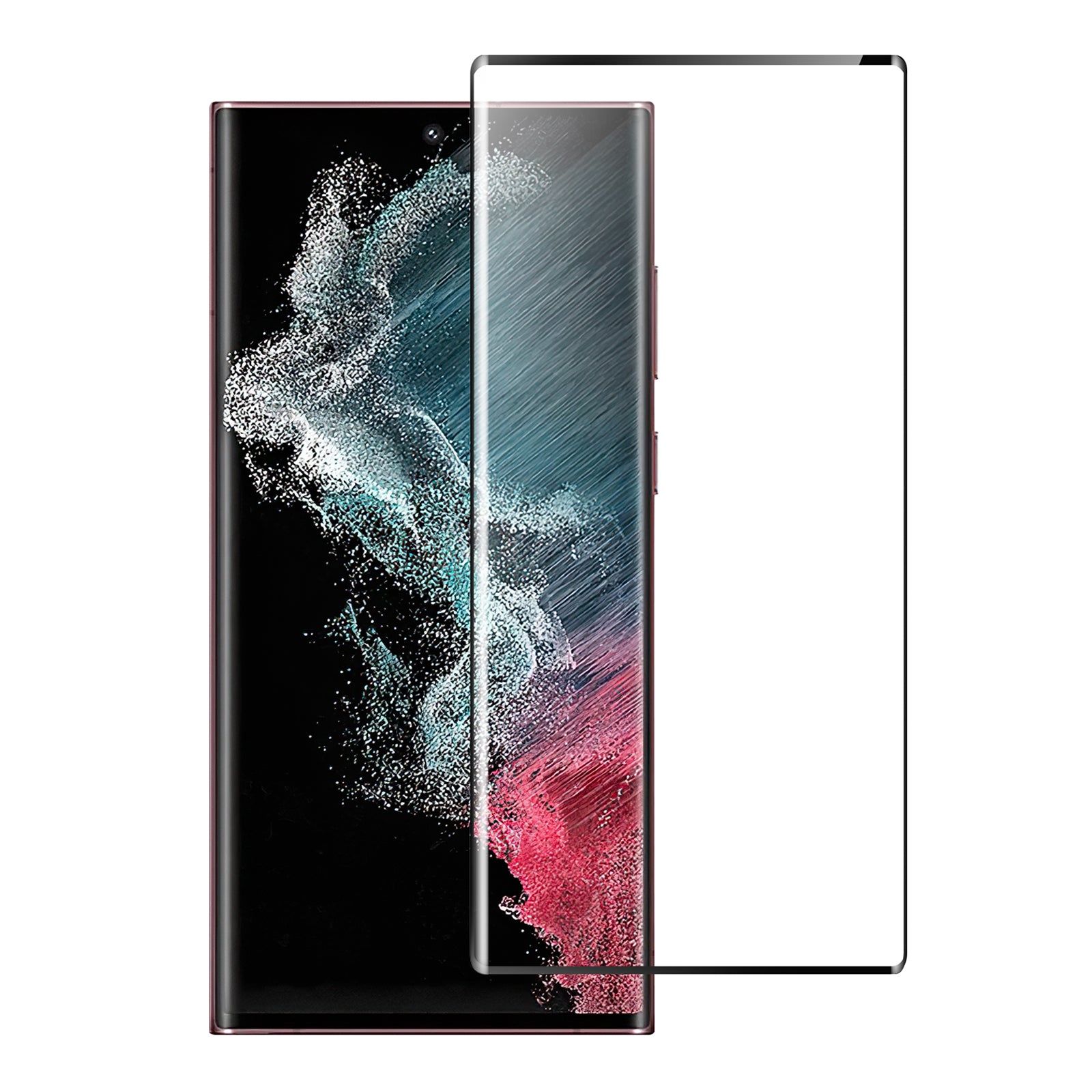 Anti-fingerprint Screen Protector For Samsung Galaxy S23 Ultra 3D Curved Side Glue Explosion-proof Tempered Glass Film