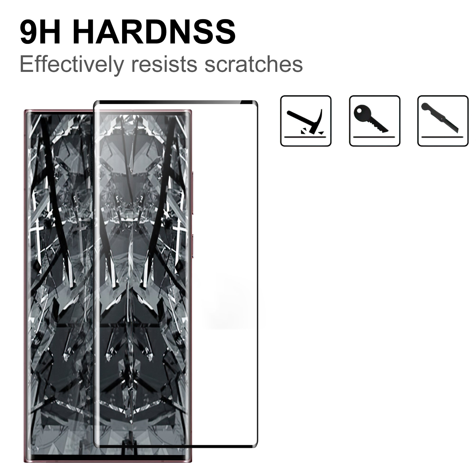 Anti-fingerprint Screen Protector For Samsung Galaxy S23 Ultra 3D Curved Side Glue Explosion-proof Tempered Glass Film