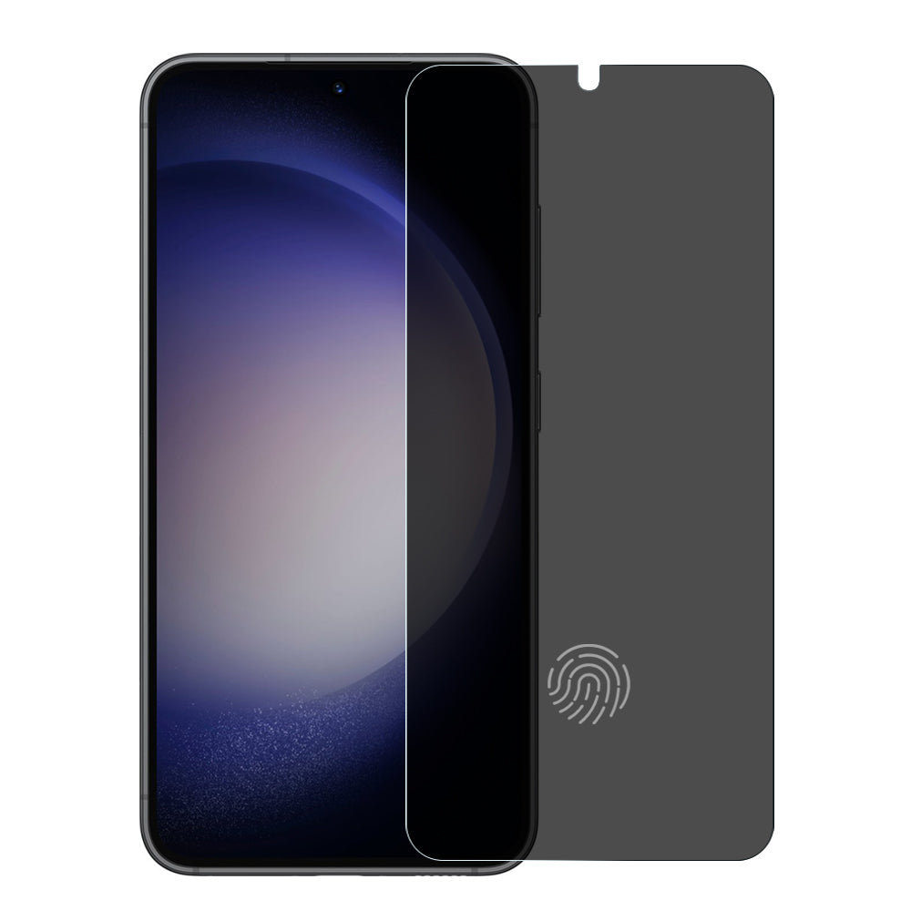 NORTHJO A For Samsung Galaxy S22 5G/S23 Anti-peep Tempered Glass Film Ultra Clear 2.5D 0.3mm Screen Protector Support Fingerprint Unlock