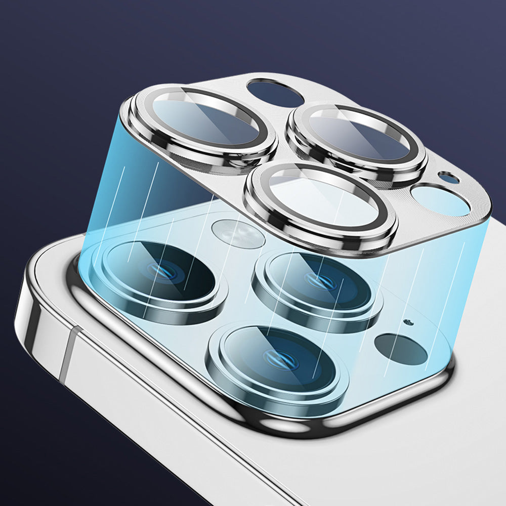 TOTU For iPhone 14 Pro 14 Pro Max Aluminum Alloy Frame Tempered Glass Camera Protector Camera Lens Film