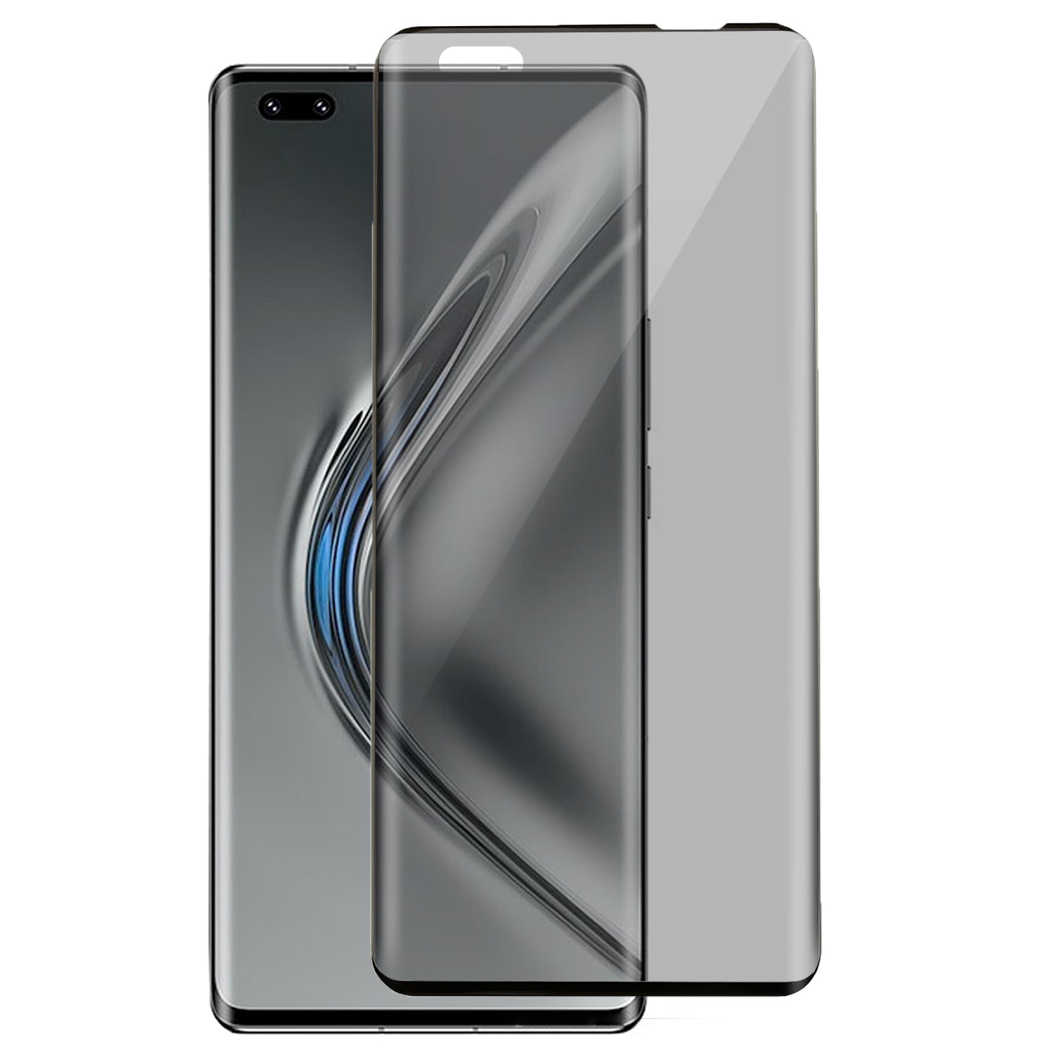 RURIHAI For Honor V40 5G/Huawei nova 8 Pro 5G Anti-spy Tempered Glass Film 3D Curved Screen Protector