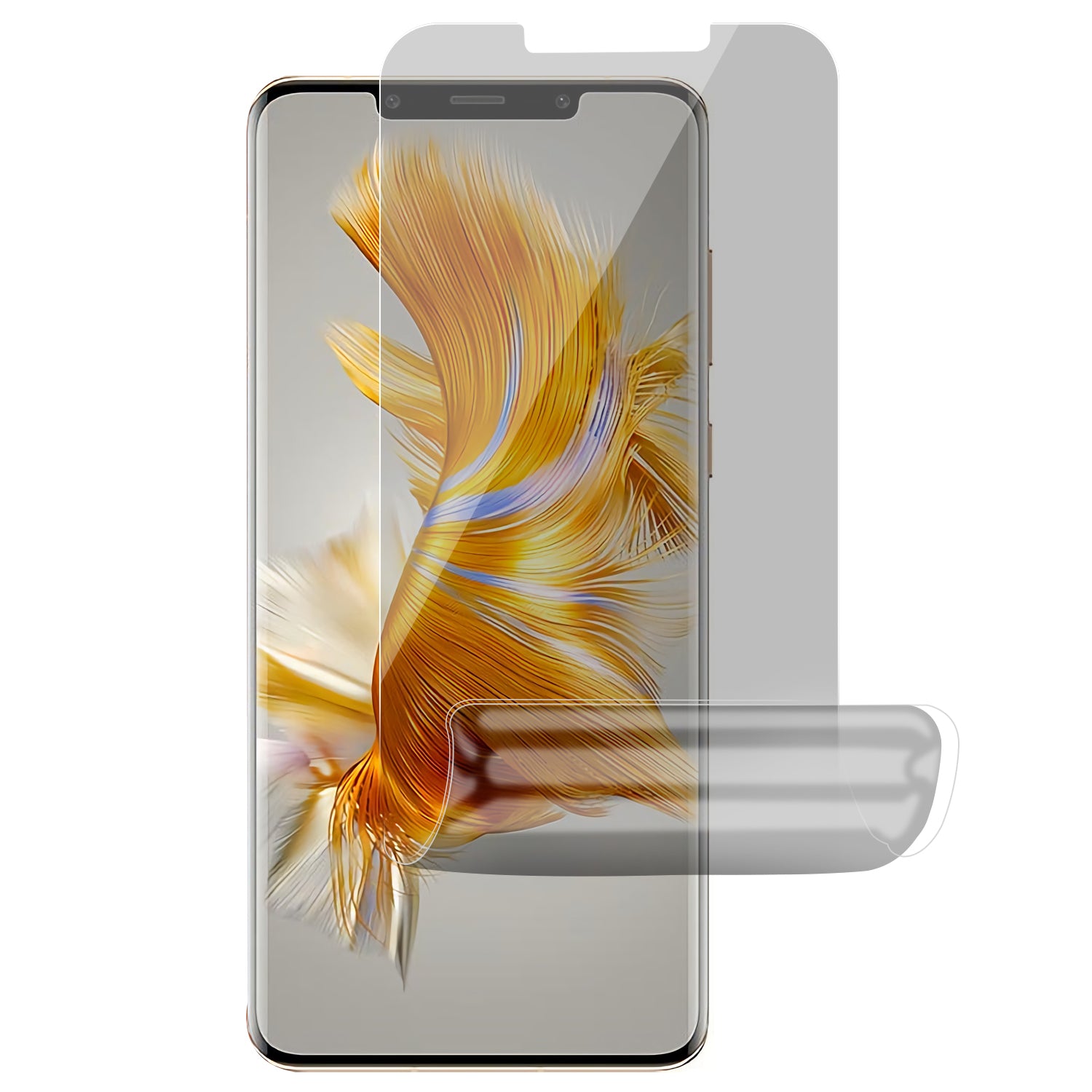 RURIHAI For Huawei Mate 50 Pro 4G Anti-Spy Hydrogel Film Anti-Peeping Soft TPU Screen Protector