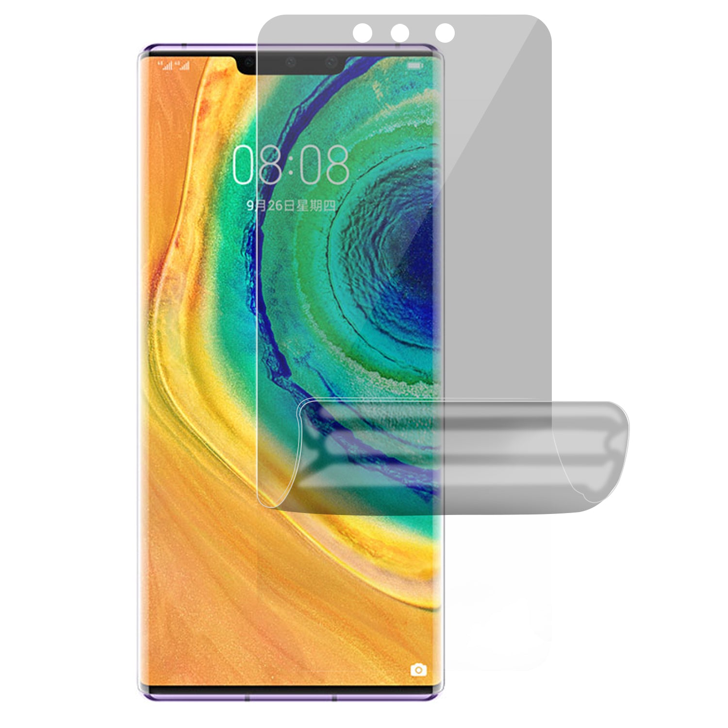 RURIHAI For Huawei Mate 30 Pro 4G/5G Anti-Spy Hydrogel Screen Protector Soft TPU Protective Film