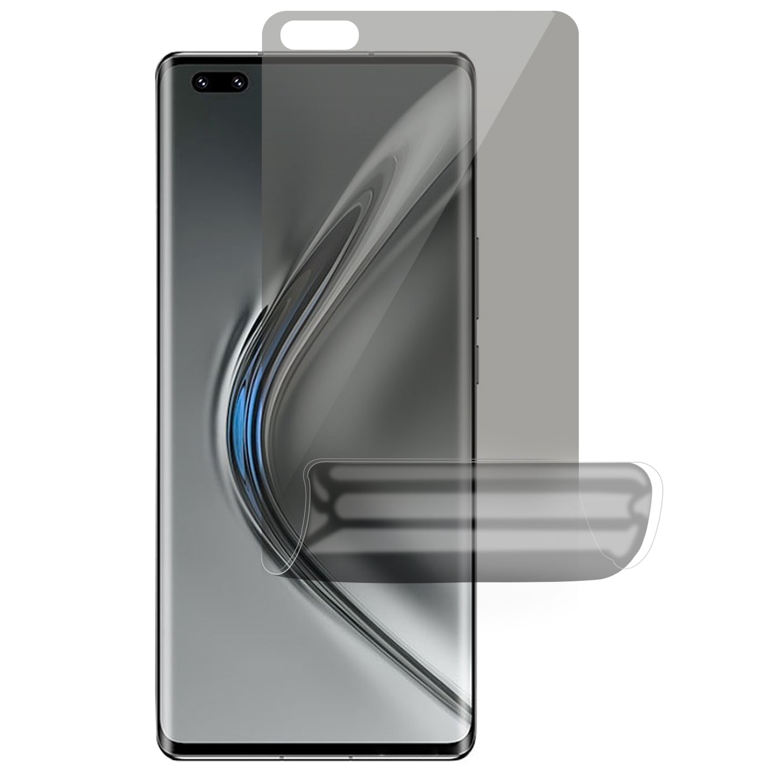 RURIHAI Anti-Spy Screen Protector for Huawei nova 8 Pro 5G/Honor V40 5G Hydrogel Privacy Flexible TPU Film