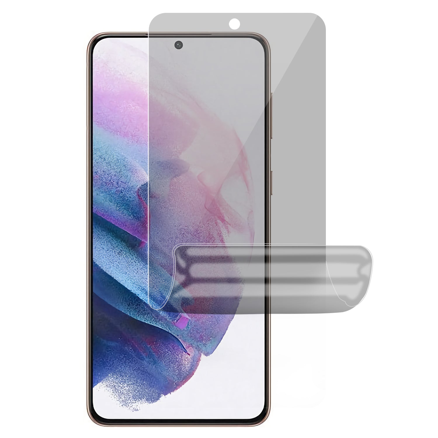 RURIHAI Privacy Anti Spy Hydrogel Film for Samsung Galaxy S21 5G Flexible TPU Scratch Resistant Screen Protector