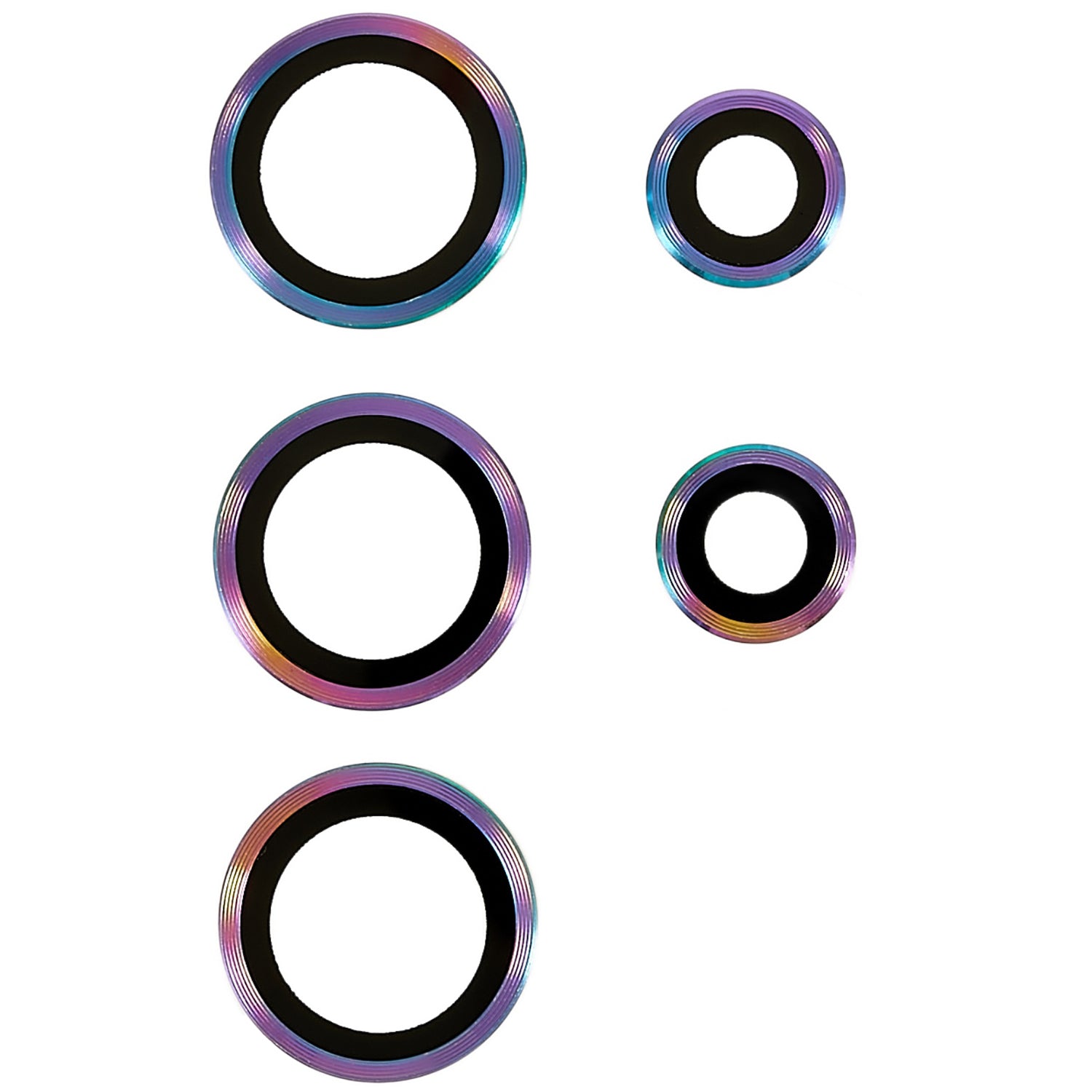 RURIHAI For Samsung Galaxy S23 Ultra 3D Camera Lens Protector AR Glass Metal Trim Rear Lens Film