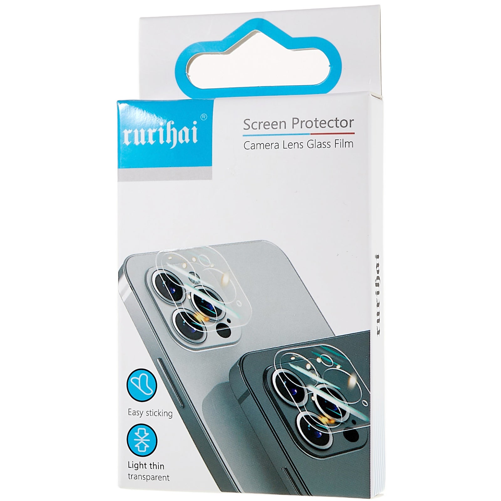 RURIHAI For Samsung Galaxy S23 Ultra 3D Camera Lens Protector AR Glass Metal Trim Rear Lens Film