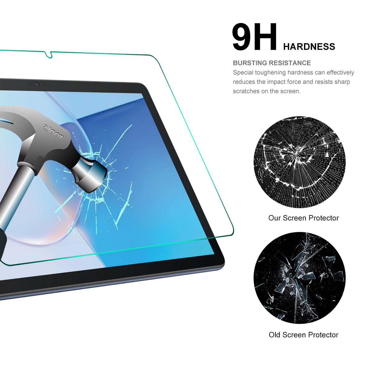 ENKAY HAT PRINCE For Huawei MatePad SE 10.1 2022 Tempered Glass Film 0.33mm 9H 2.5D Ultra Clear Anti-explosion Screen Protector