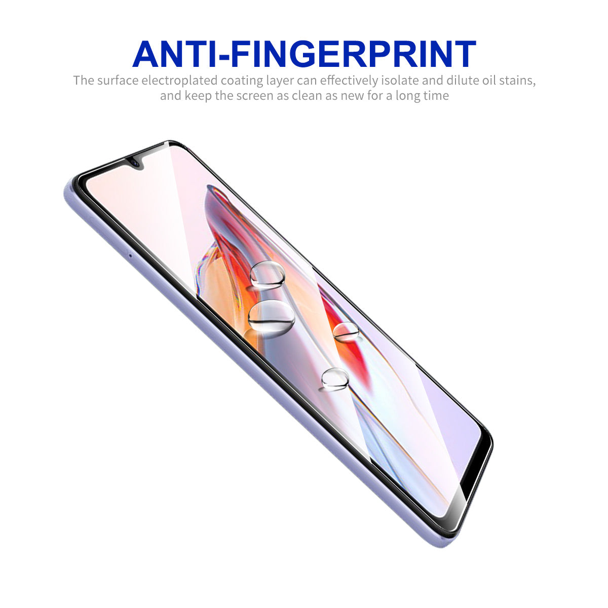 ENKAY HAT PRINCE for Xiaomi Redmi 12C 4G/Poco C55 4G Tempered Glass Full Screen Protector 0.26mm 2.5D 9H Anti-explosion Full Glue Film