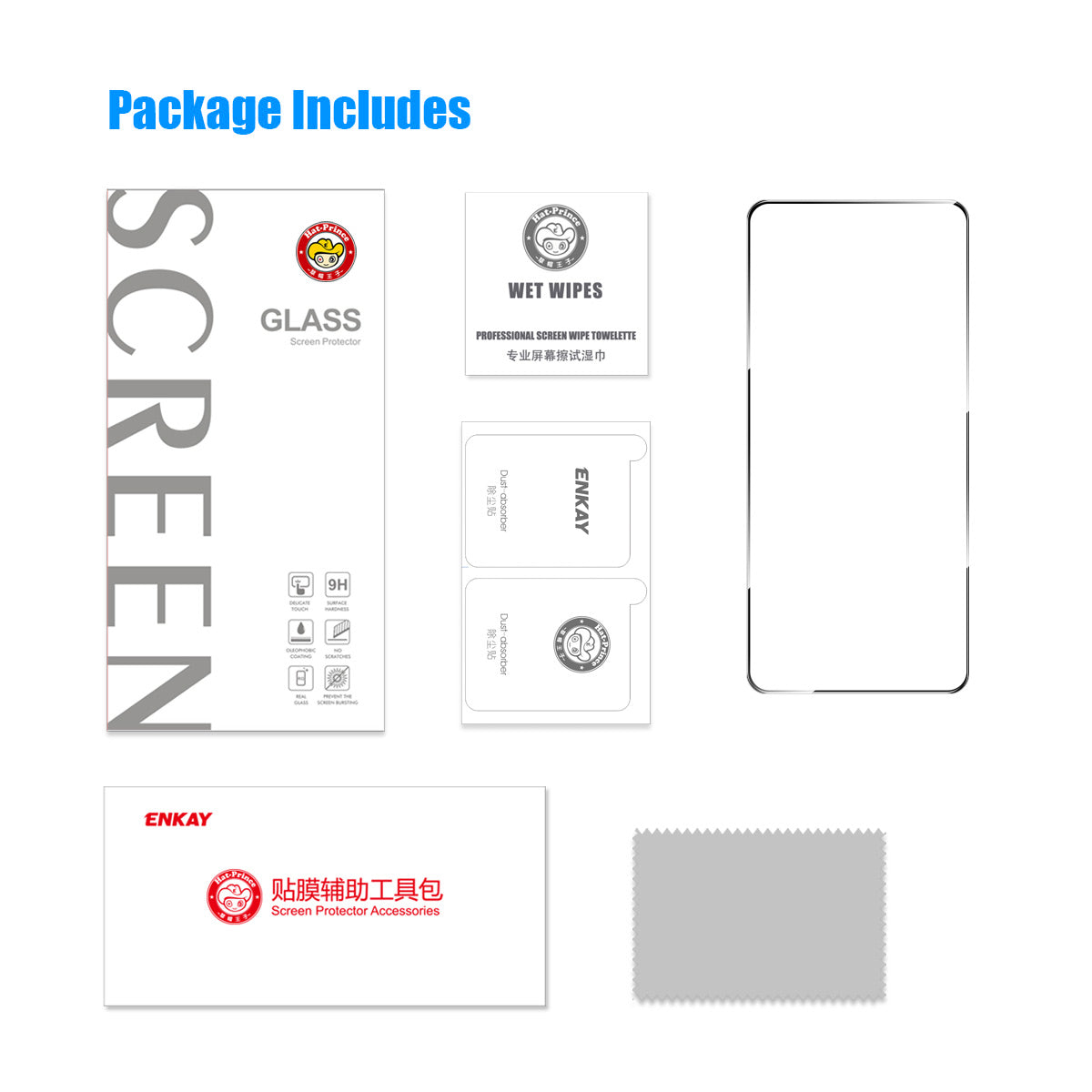ENKAY HAT PRINCE for Xiaomi Poco X5 5G/Redmi Note 12 5G (China)/(India)/(Global) Full Screen Protector Full Glue 0.26mm 2.5D 9H Anti-explosion Tempered Glass Film