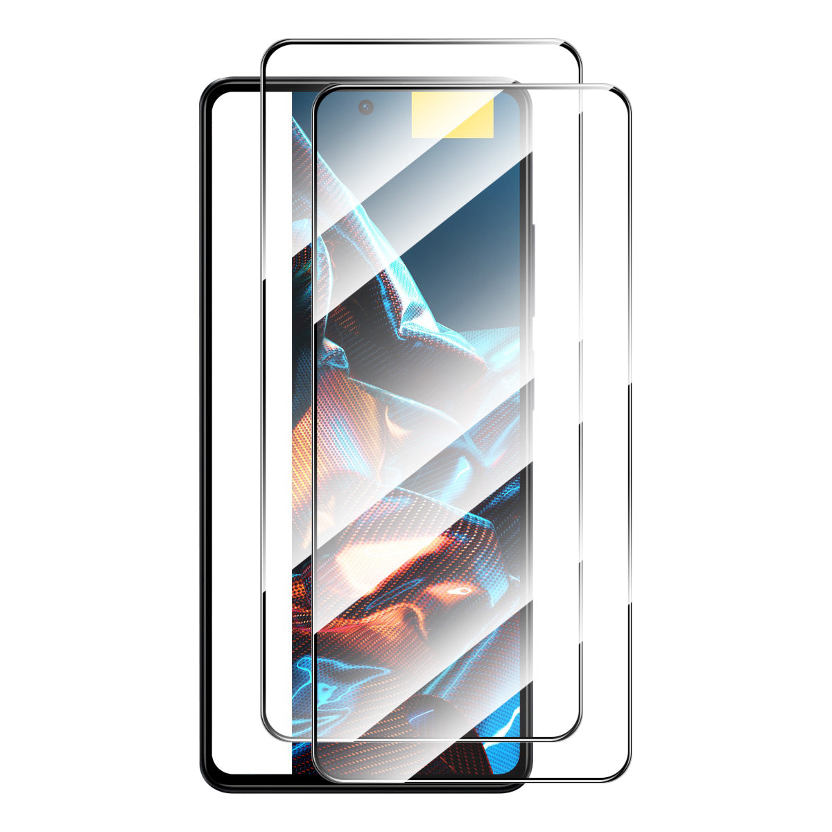 ENKAY HAT PRINCE 2Pcs for Xiaomi Poco X5 5G/Redmi Note 12 5G (China)/(India)/(Global) 0.26mm 9H 2.5D Tempered Glass Film Full Glue Full Screen Protector