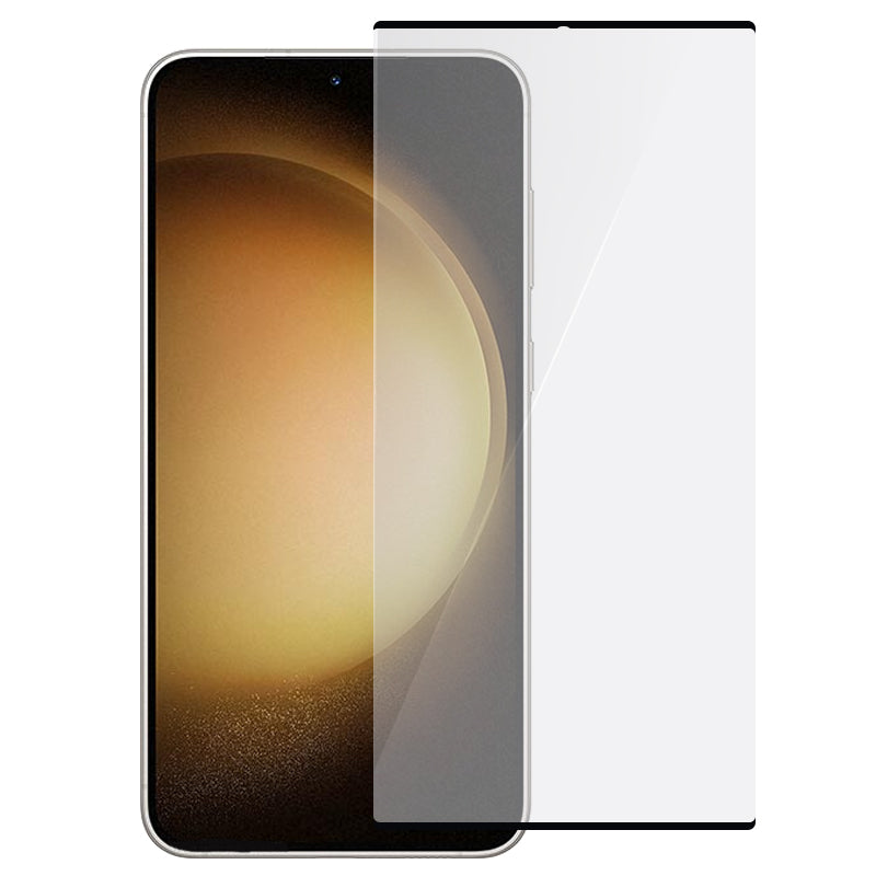 RURIHAI 0.26mm Protective Film for Samsung Galaxy S23 Ultra 3D Curved AGC Glass Screen Protector (Case Friendly)