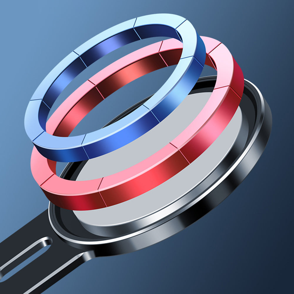 Car Air Vent Mount Magnetic Phone Holder Stand 360 Degrees Rotating Cellphone Bracket with 2 Magnetic Sheets