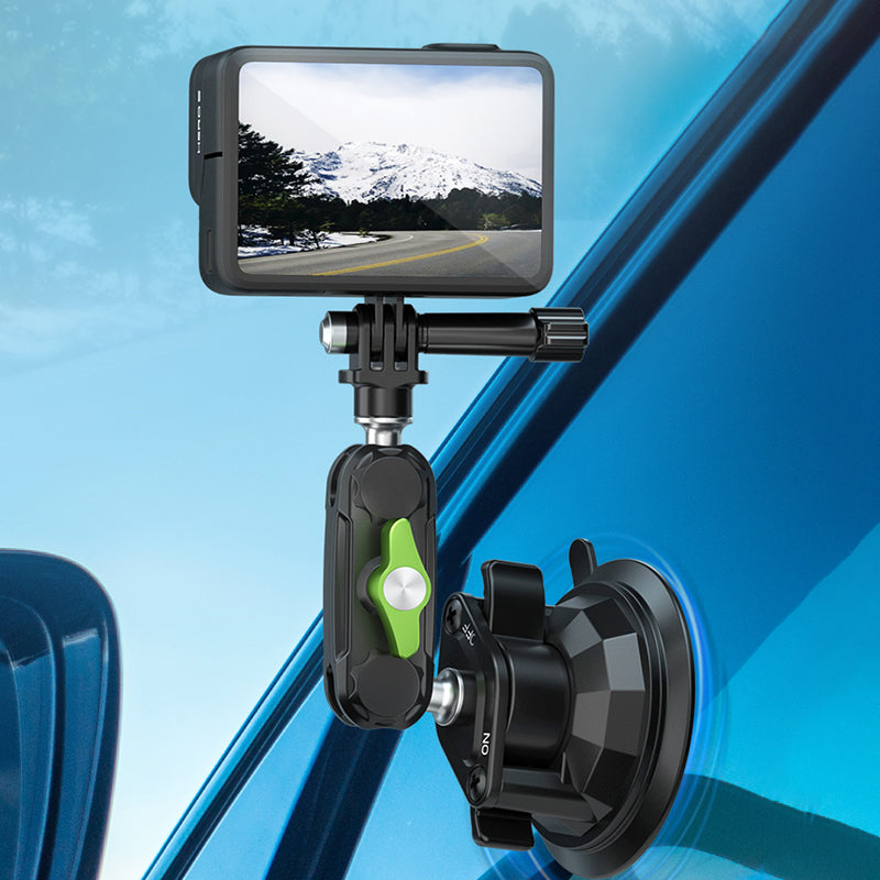 LANPARTE UBA-GP Car Mount Phone Action Camera Holder Stand Suction Cup 360 Degree Rotation Bracket