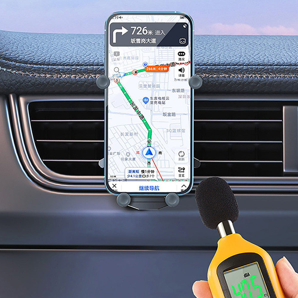 OATSBASF x03 Mini Folding Aluminum Alloy Car Phone Holder Automatic Locking Gravity Phone Bracket