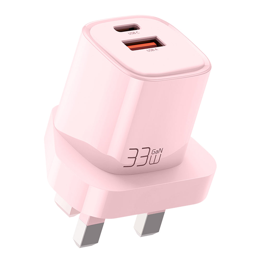 MCDODO MDD Nano Series PD 33W USB-A Type-C Fast Charging Adapter Dual Port Wall Charger