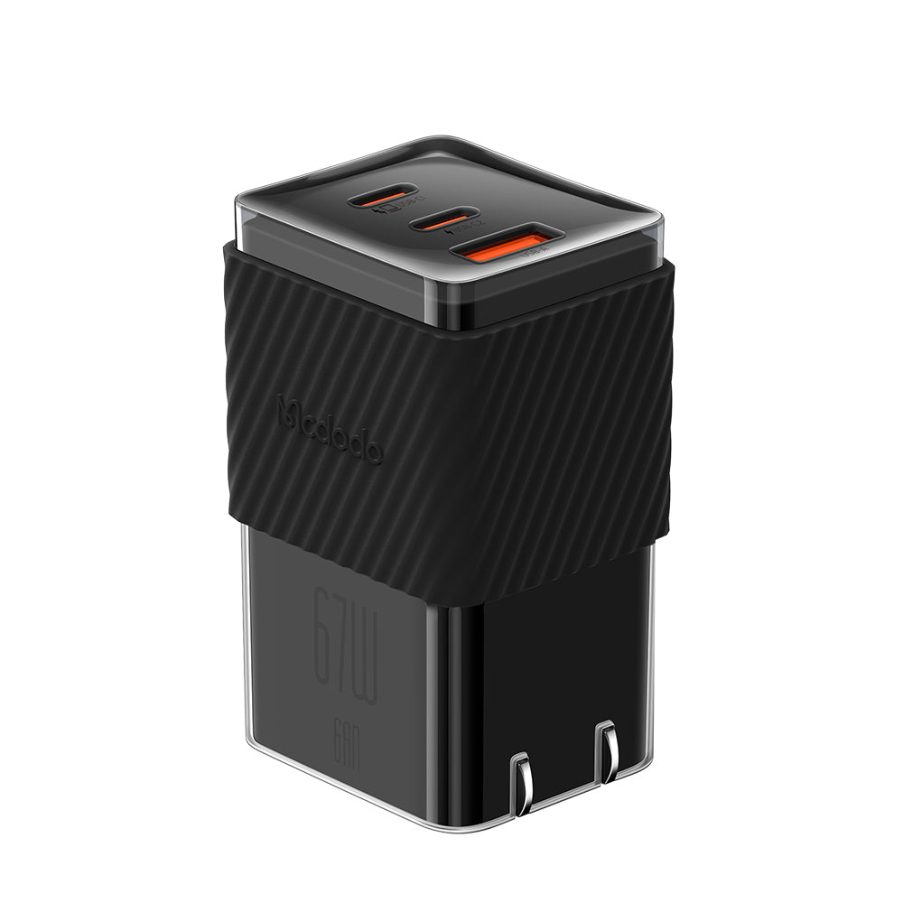 MCDODO CH-14 67W GaN 5 Mini Fast Charger Dual USB-C USB-A Fast Charging Phone Wall Charger Adapter
