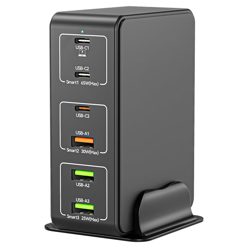 818H 120W PD Fast Charging Portable Power Adapter 3 USB-C 3 USB-A Travel Wall Charger