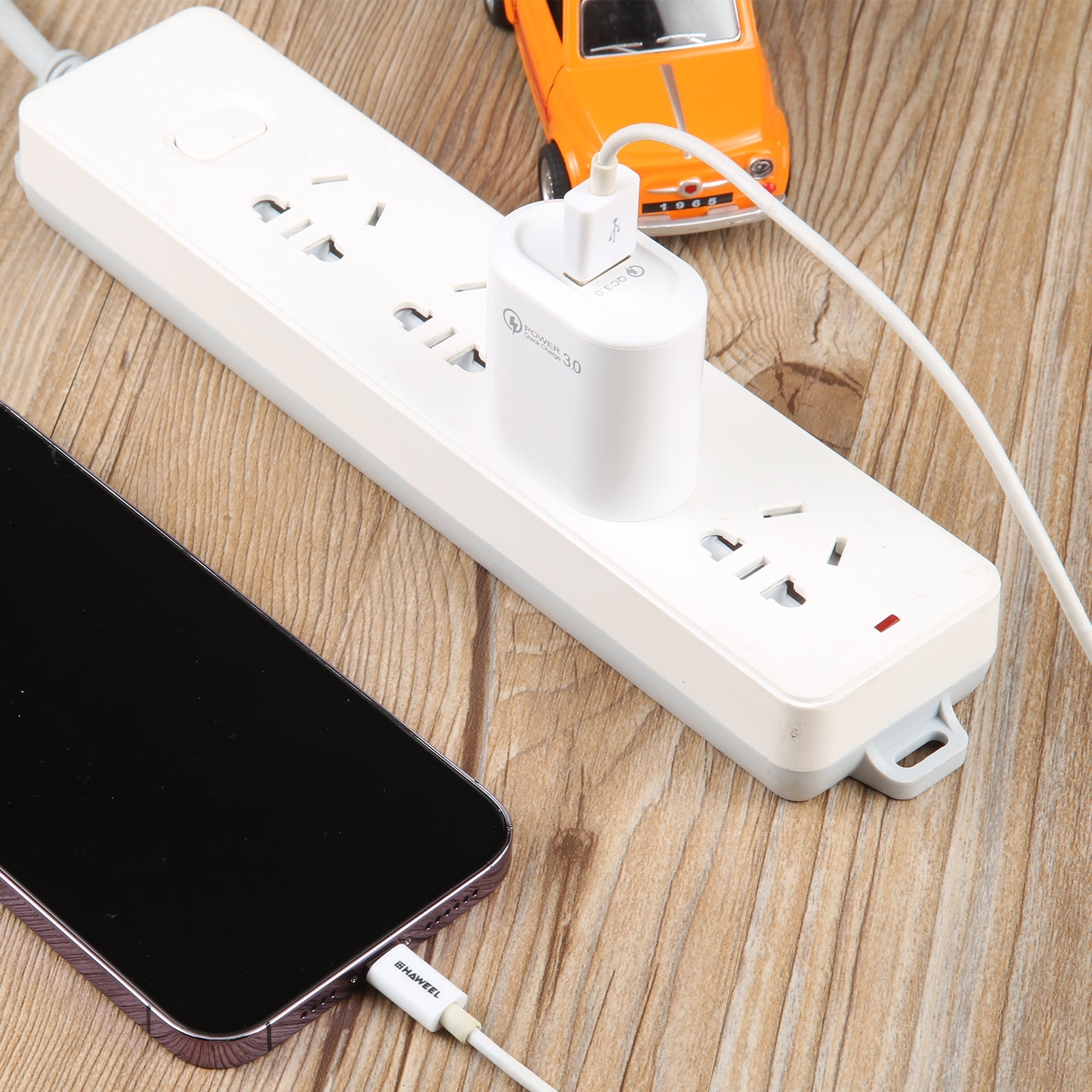 LZ-2117 18W QC3.0 3.1A USB Single Port Wall Charger Phone Tablet Fast Charging Adapter