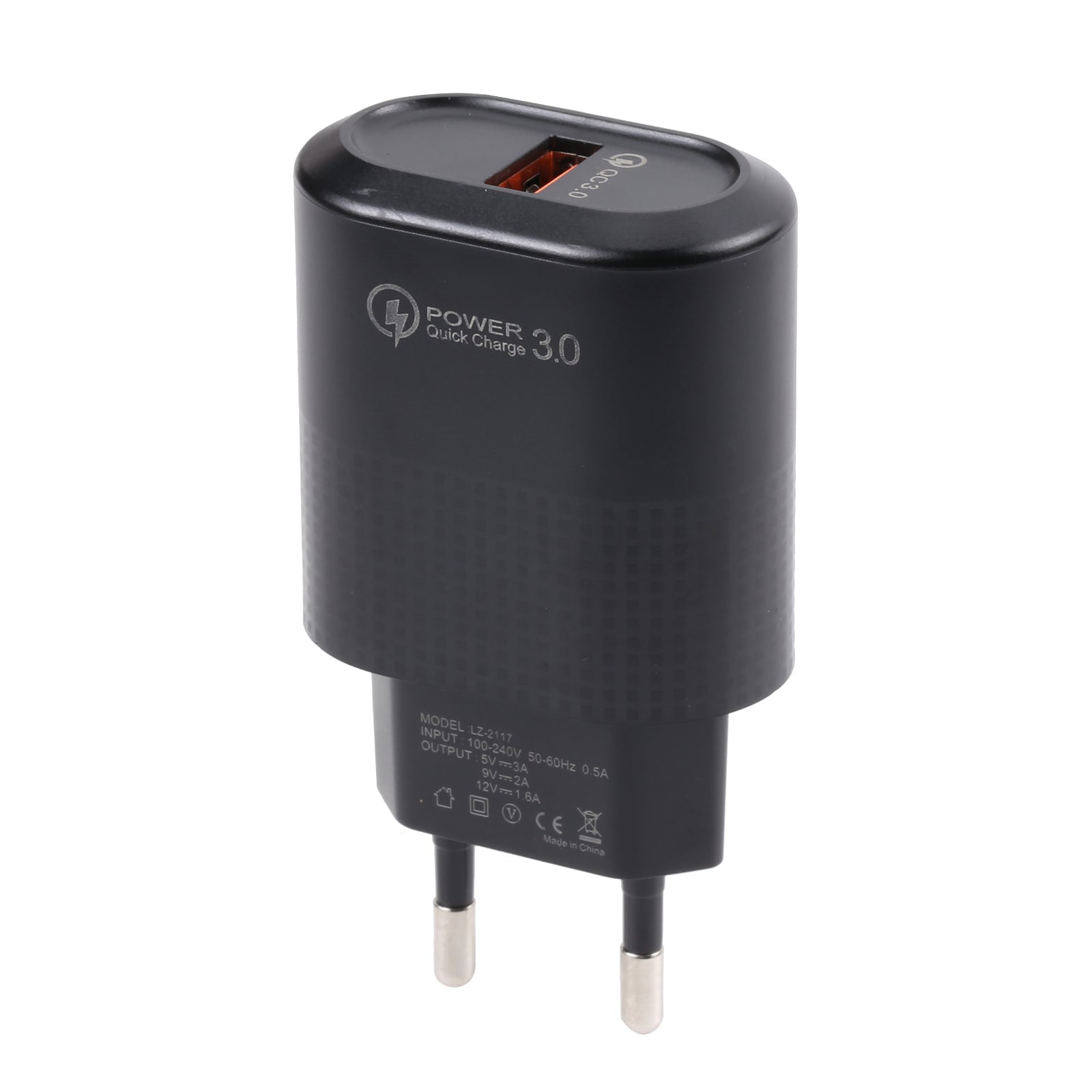 LZ-2117 18W QC3.0 3.1A USB Single Port Wall Charger Phone Tablet Fast Charging Adapter
