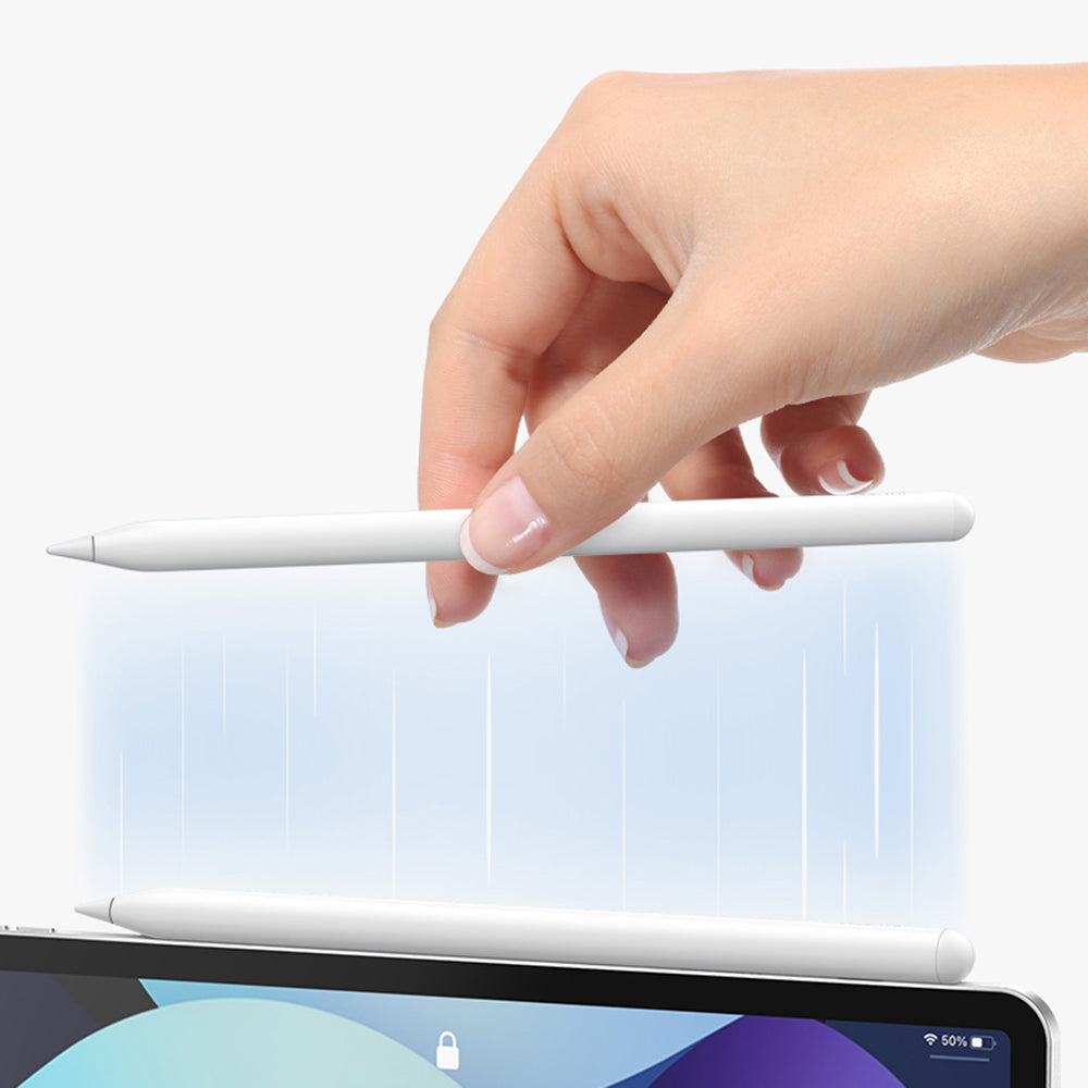 MOMAX TP8 ONE LINK Palm-rejection Tilt Sensitivity Capacitive Stylus Pen Magnetic Adsorption Stylus Pen for iPad Series Fast Charging