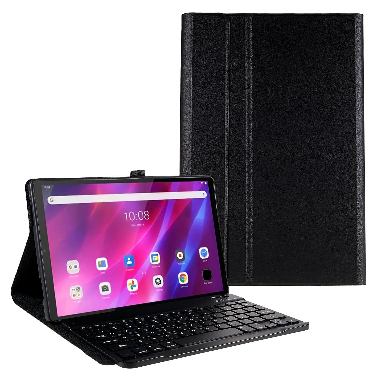 For Lenovo Tab P11 Tab P11 Plus PU Leather Tablet Case Stand Anti-drop Protective Tablet Cover with Bluetooth Keyboard