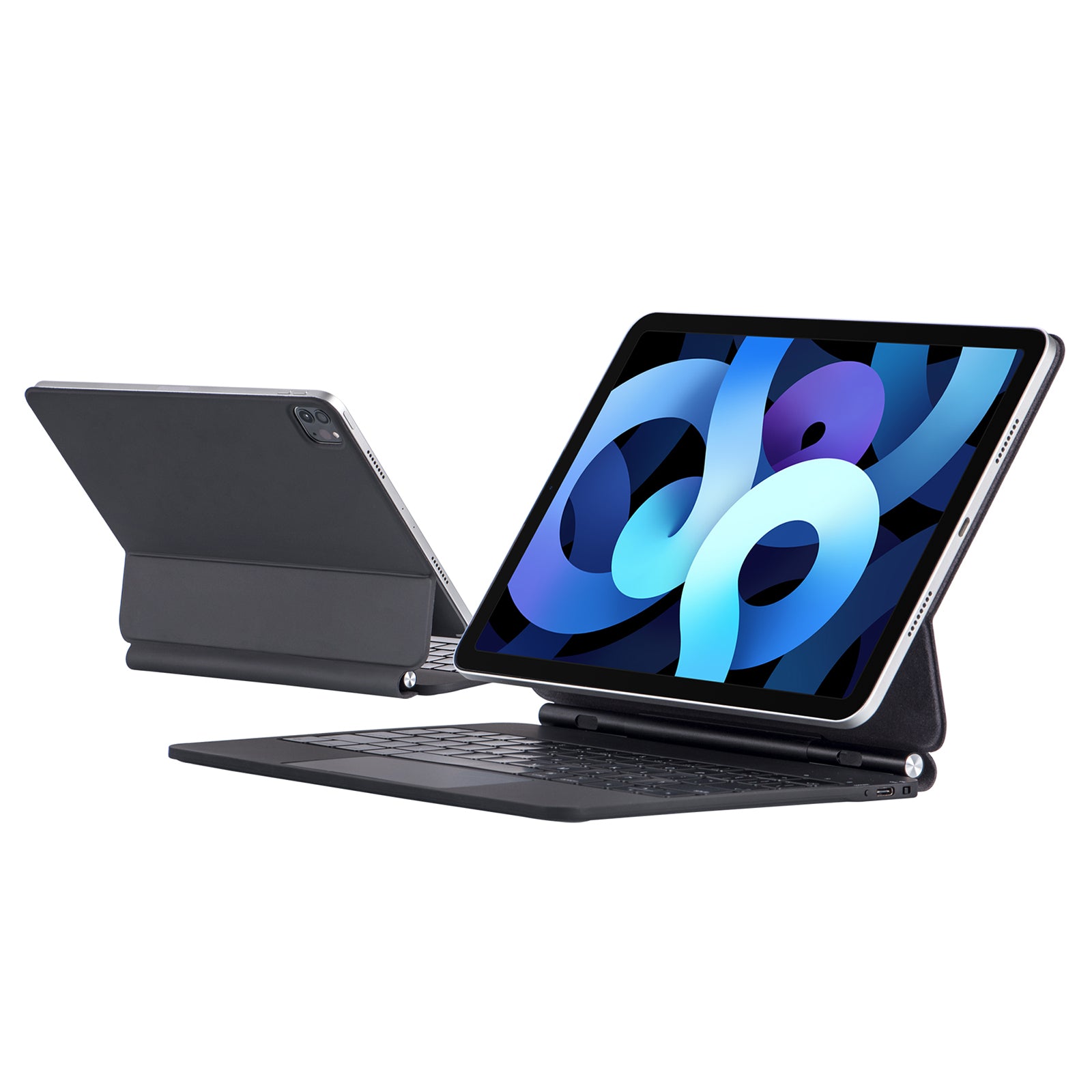 X7 For iPad Air (2020)/(2022)/Pro 11-inch (2018)/(2020)/(2021)/(2022) Bluetooth Keyboard Case Anti-Fall Tablet Stand Cover Wireless Keyboard Case with TouchPad