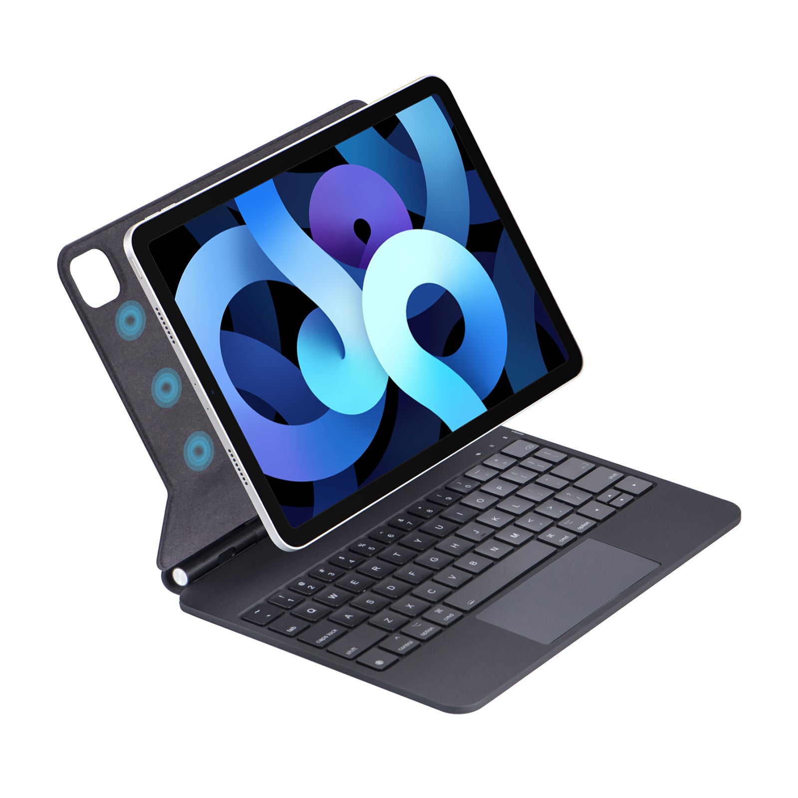 X7 For iPad Air (2020)/(2022)/Pro 11-inch (2018)/(2020)/(2021)/(2022) Bluetooth Keyboard Case Anti-Fall Tablet Stand Cover Wireless Keyboard Case with TouchPad