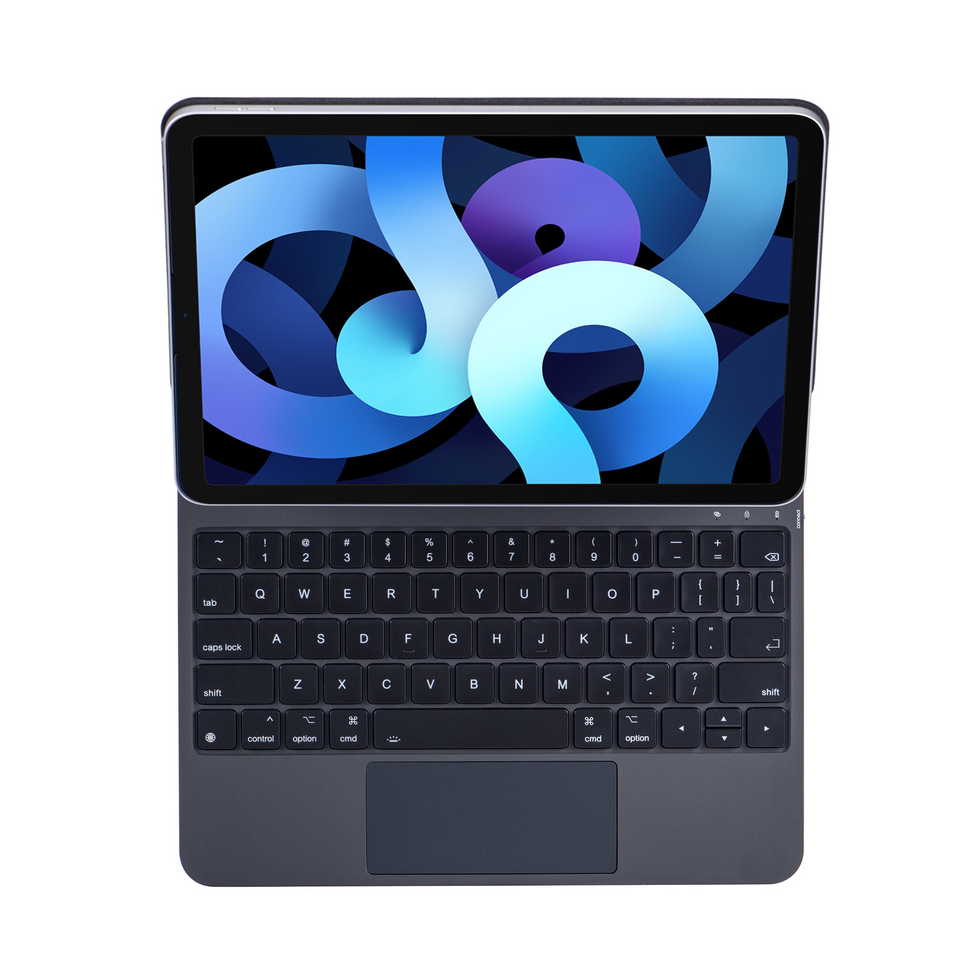 X7 For iPad Air (2020)/(2022)/Pro 11-inch (2018)/(2020)/(2021)/(2022) Bluetooth Keyboard Case Anti-Fall Tablet Stand Cover Wireless Keyboard Case with TouchPad