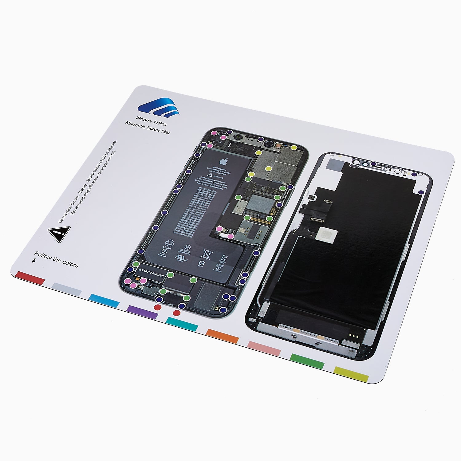 Magnetic Screw Mat Auxiliary Tool for iPhone 11 Pro 5.8 inch Magnetic Working Pad