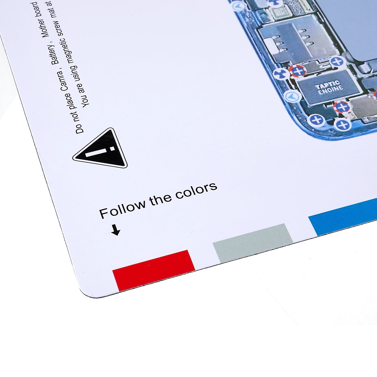 KAIGEXIN Magnetic Screw Mat for iPhone 13 mini 5.4 inch Chart Work Pad Small Screws Holds Repair Tool