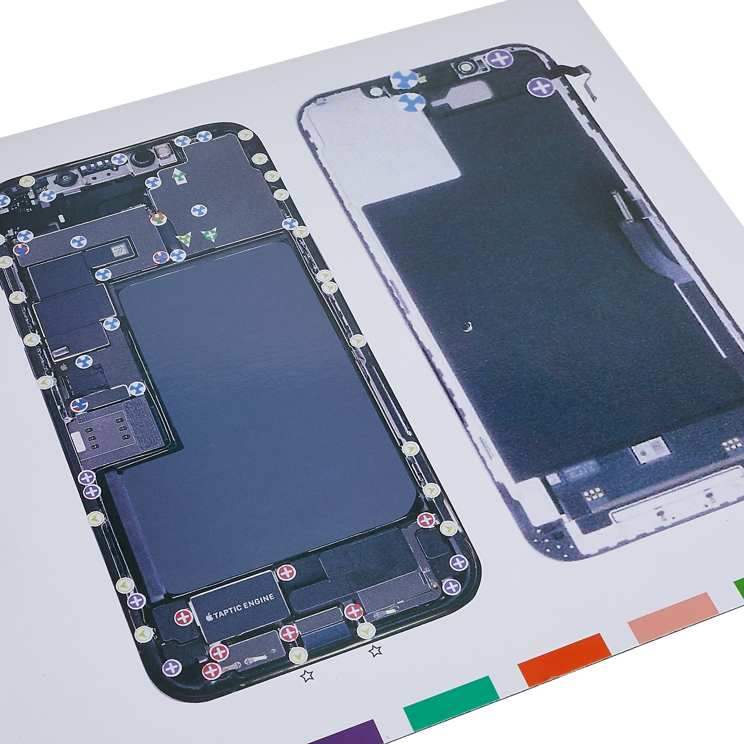 KAIGEXIN Magnetic Screw Mat for iPhone 12 Pro Max 6.7 inch Work Guide Pad Professional Plate Repair Tools Mat