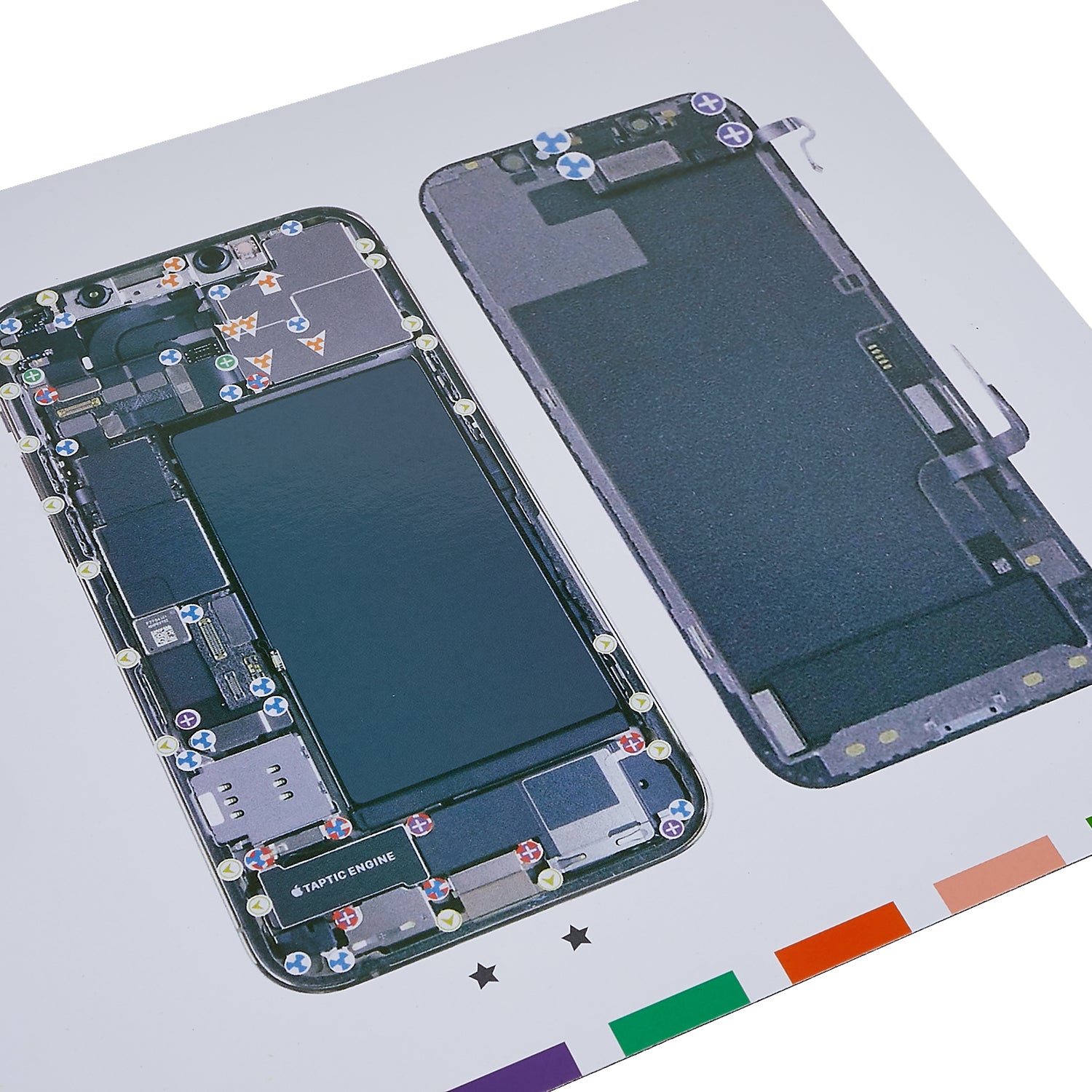 KAIGEXIN Magnetic Screw Mat for iPhone 12 Pro 6.1 inch Screw Pad Keeper Chart Repair Tools Guide