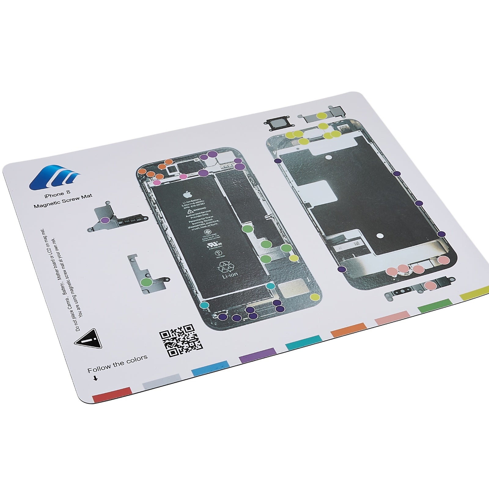 KAIGEXIN Magnetic Screw Mat for iPhone 8 4.7 inch Guide Screw Pad Keeper Chart Mat Memory Patch