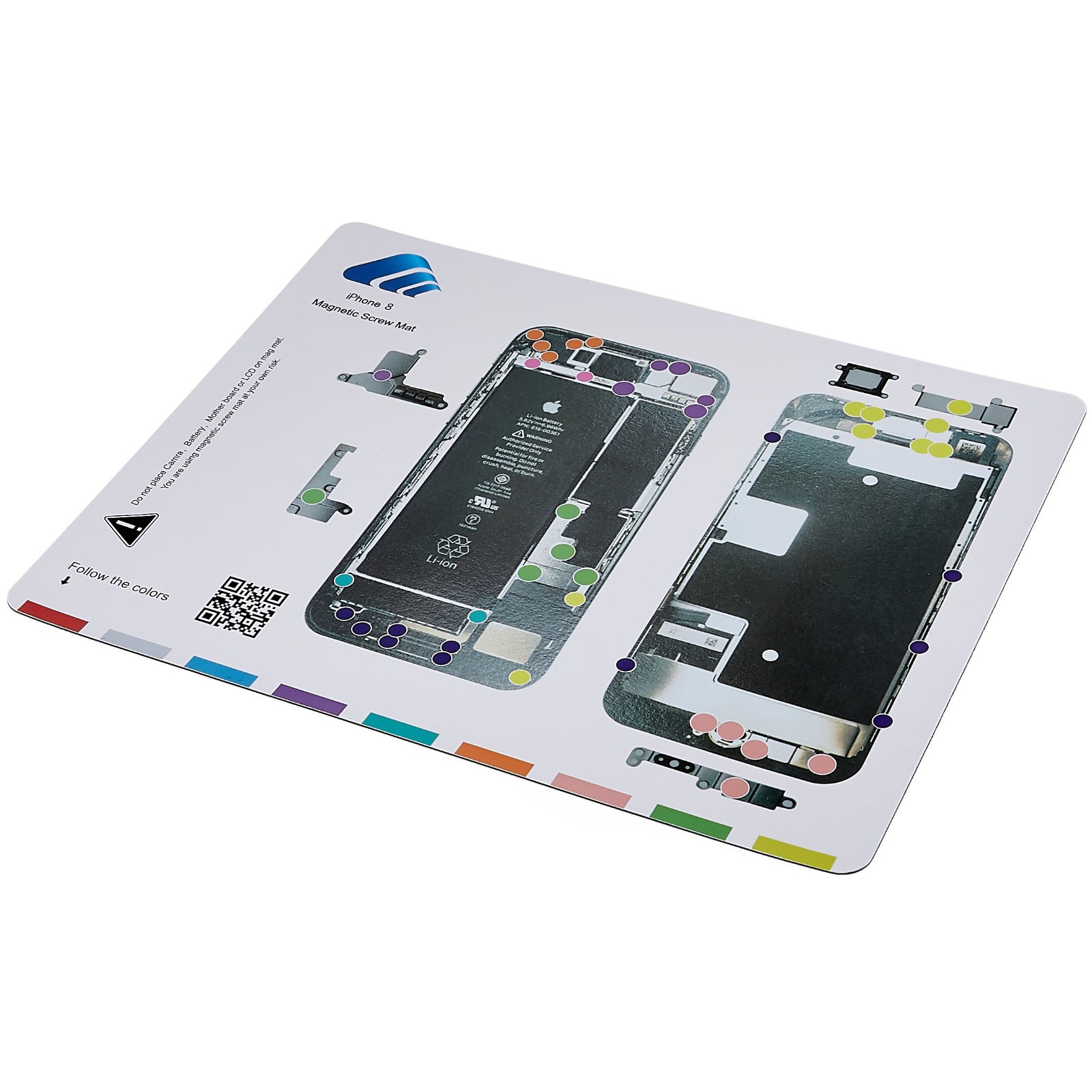KAIGEXIN Magnetic Screw Mat for iPhone 8 4.7 inch Guide Screw Pad Keeper Chart Mat Memory Patch